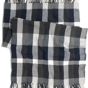 NWT J.Crew Factory Plaid Throw Blanket 64"x52"